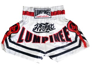 Lumpinee ムエタイパンツキッズ キック キック ボクシング パンツ 子供  : LUM-036-白-K