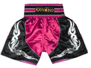 カノン  ボクシングショーツ : KNBSH-202-暗いピンク-黒