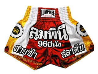 LUMPINEE ムエタイパンツキッズ キック キック ボクシング パンツ 子供 : LUM-001-赤